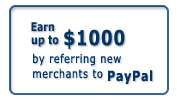 Register for free. Earn up to $1000 by referring new merchants to PayPal.